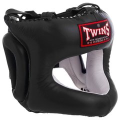 Шлем боксерский с бампером кожаный TWINS HGL9 (р-р M-XL, цвета в ассортименте)