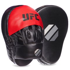 Лапа Изогнутая из PU (2шт) UFC UHK-69754 (крепление на липучке, р-р 26x19x5,5см, черный-красный)