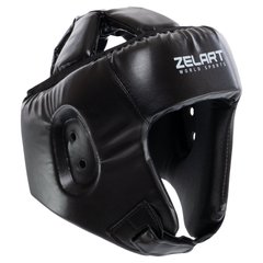 Шлем боксерский открытый с усиленной защитой макушки PU Zelart BO-8268 (р-р S-XL, цвета в ассортименте)