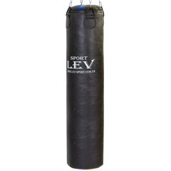 Мешок боксерский Цилиндр Кирза h-140см LEV UR LV-2809 (наполнит.-ветошь, d-33см,вес-40кг(вес уточнять), черный)