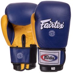 Перчатки боксерские кожаные на липучке FAIRTEX BO-3783 (р-р 12-16oz, цвета в ассортименте)