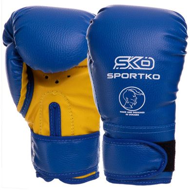 Рукавички боксерські дитячі SPORTKO PD-2-B (шкірвініл, р-р 4-7 oz, кольори в асортименті)