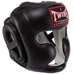 Шлем боксерский с полной защитой кожаный TWINS HGL6 (р-р S-XL, цвета в ассортименте)