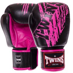 Перчатки боксерские кожаные на липучке TWINS FBGVL3-TW3 (кожа, р-р 10-14oz, цвета в ассортименте)