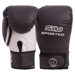 Перчатки боксерские Кожвинил на липучке SPORTKO PD-2-M (р-р 8-12oz, цвета в ассортименте)