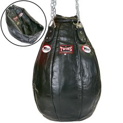 Мешок боксерский (чехол) Каплевидный кожаный (без наполнителя) TWINS PPL-M (d-50см l-75см, цвета в ассортименте)