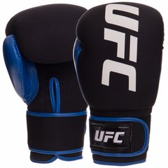 Перчатки боксерские неопреновые на липучке UFC PRO Washable UHK-75016 (неопрен, р-р L, синий)