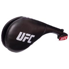Ракетка для тхэквондо двойная (1шт) UFC PRO UCP-75346 (PU, наполнитель-пенополиуретан, р-р 38х20см, черный)