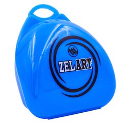 Футляр для боксерской капы Zelart BO-4278 (полипропилен, синий, желтый, прозрачный)