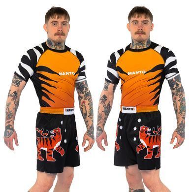 Спортивний комплект Manto Tiger (рашгард + шорти), XS