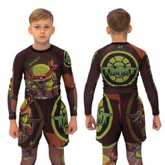Детский компрессионный комплект TMNT Raphael (рашгард и шорты), 4XS