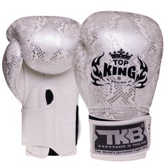 Перчатки боксерские кожаные на липучке TOP KING Super Snake TKBGSS-02 (р-р 8-18oz, цвета в ассортименте)
