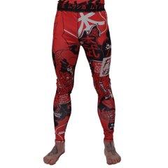 Компрессионные штаны First Player Red Samurai ( тайтсы, леггинсы ), XS