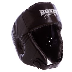 Шлем боксерский открытый кожаный BOXER 2027 (р-р M-L, цвета в ассортименте)