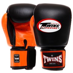 Перчатки боксерские кожаные на липучке TWINS BGVL3-2T (р-р 10-16oz, цвета в ассортименте)