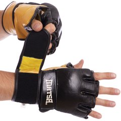 Перчатки для смешанных единоборств MMA кожаные MATSA ME-2010 (р-р M-XL, цвета в ассортименте)