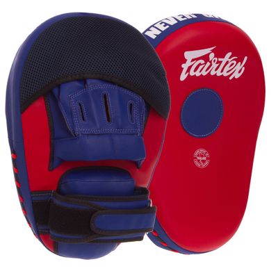 Лапа Вигнута з PU (2шт) FAIRTEX FMV13 (кріплення на липучці, р-р 32x21x7см, червоний-синій)