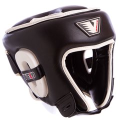 Шлем боксерский открытый с усиленной защитой макушки кожаный VELO VL-8195 (р-р M-XL, цвета в ассортименте)