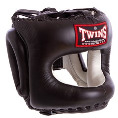 Шлем боксерский с бампером кожаный TWINS HGL10 (р-р M-XL, цвета в ассортименте)