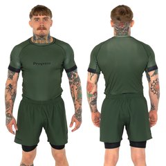 Тренировочный комплект Progress Academy Khaki (рашгард и шорты), XS