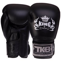 Перчатки боксерские кожаные на липучке TOP KING Super TKBGSV (р-р 8-18oz, цвета в ассортименте)