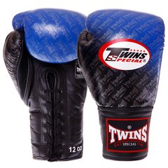 Перчатки боксерские кожаные на шнуровке TWINS FBGLL1-TW1 (р-р 12-16oz, цвета в ассортименте)