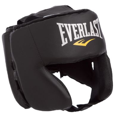 Шолом боксерський у мексиканському стилі PU EVERLAST 4022 (р-р L універсальний, чорний)