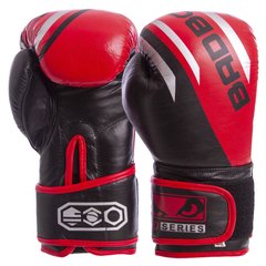 Перчатки боксерские кожаные на липучке BDB MA-6739 (р-р 10-12oz, цвета в ассортименте)
