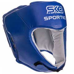 ФБУ Шлем боксерский открытый кожаный SPORTKO UR SP-4706 ОК1 (р-р М-XL, цвета в ассортименте)