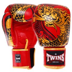 Перчатки боксерские кожаные на липучке TWINS FBGVL3-52 NAGAS (р-р 10-14oz, цвета в ассортименте)