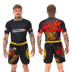 Тренувальний комплект Pitbull Master Muay Thai (рашгард і шорти), XS