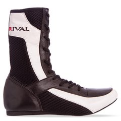 Боксерки кожаные RIV MA-3310 размер 36-45 (верх-кожа, нейлон, низ-нескользящая резина, черный-белый)