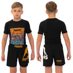 Детский тренировочный комплект Manto Gym 2 в 1 – рашгард и шорты, 4XS
