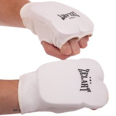 Перчатки (накладки) для карате Zelart ZB-6128 (PL, хлопок, эластан, р-р L-XL, белый)