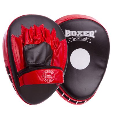 Лапа Вигнута шкіряна (2шт) BOXER 2010-01 (р-р 19х23х4см, кольори в асортименті)