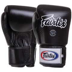 Перчатки боксерские кожаные на липучке FAIRTEX BGV1 (р-р 10-18oz, цвета в ассортименте)