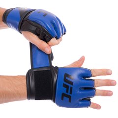 Перчатки для смешанных единоборств MMA PU UFC Contender UHK-69142 (р-р L/XL, 5oz, синий)