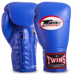 Перчатки боксерские кожаные на шнуровке TWINS BGLL1 (р-р 12-18oz, цвета в ассортименте)
