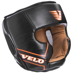Шлем боксерский с полной защитой кожаный VELO VL-2219 (р-р М-XL, цвета в ассортименте)