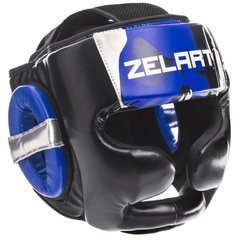 Шлем боксерский с полной защитой PU ZELART BO-1320 (р-р M-XL, цвета в ассортименте)