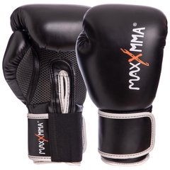 Перчатки боксерские PU на липучке MAXXMMA GB01S (р-р 10-12oz, цвета в ассортименте)